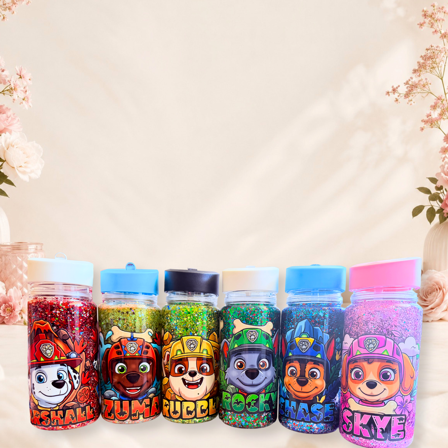10 oz Paw Patrol Snow Globe Tumbler Collection