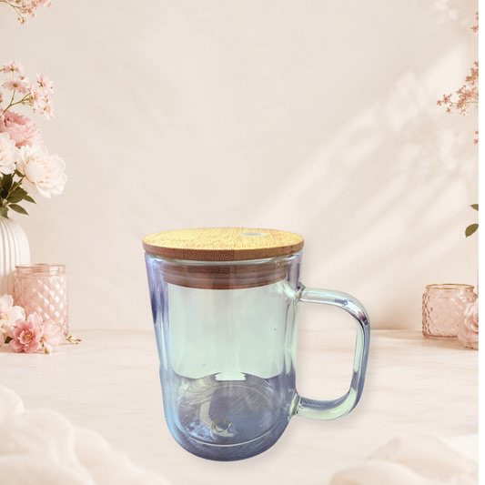 ☕ 15 oz Glass Coffee Mug