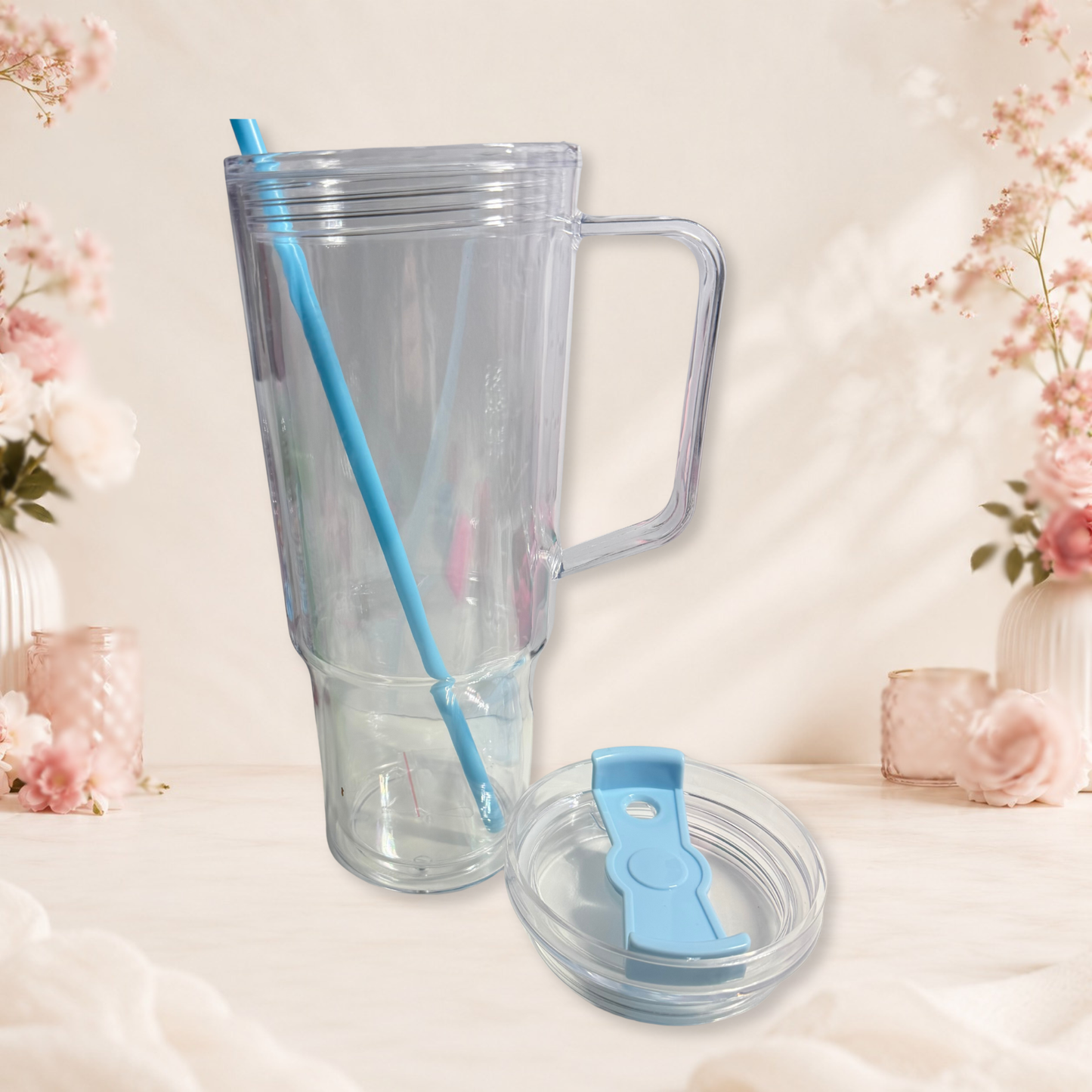 40oz Customisable Tumbler With Handle Personalised With Artwork