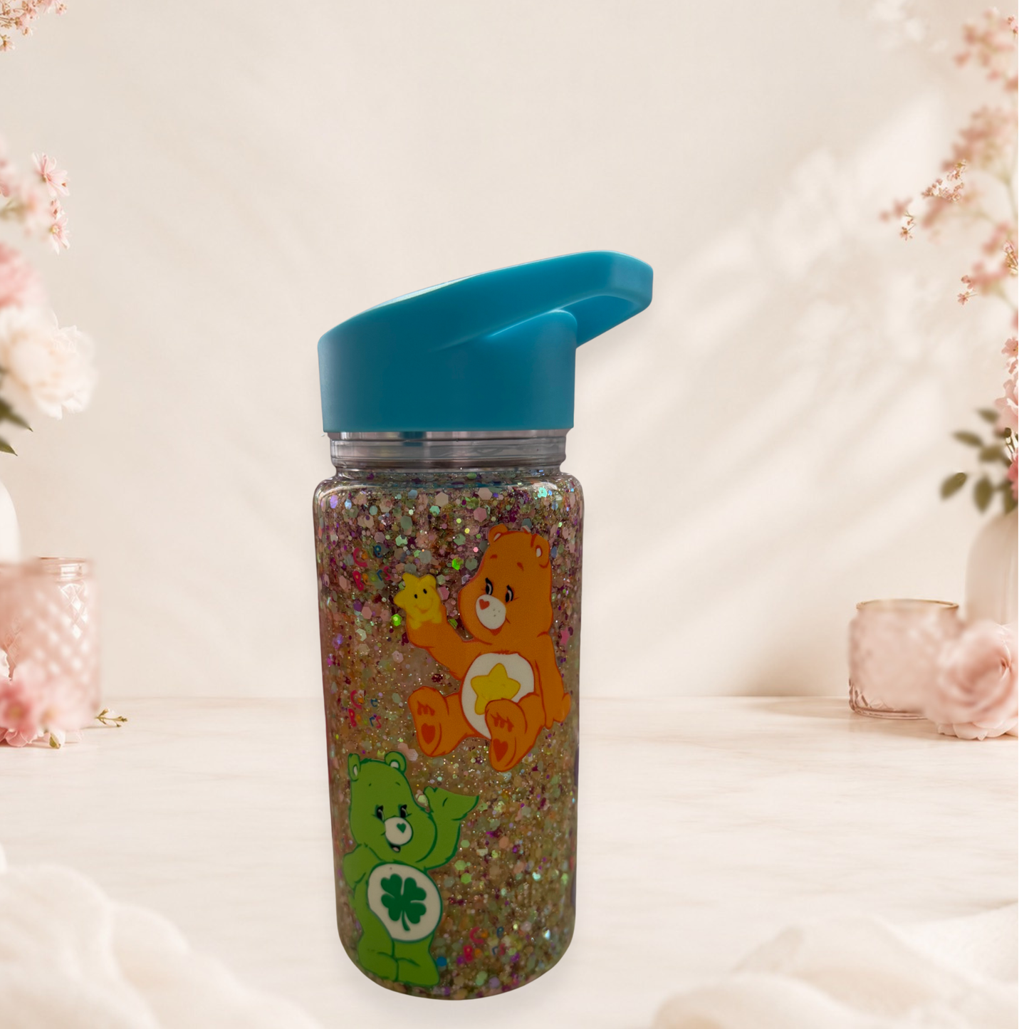 Care Bears Glitter Kids Tumbler With Sparkling Design