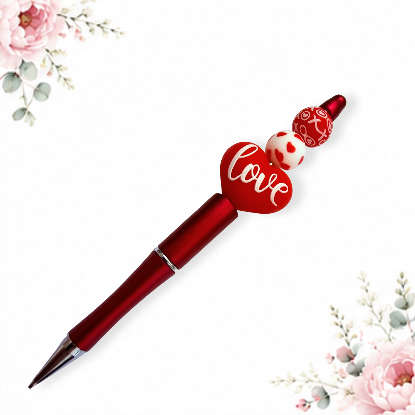 "Love Notes" Silicone Beaded Pen
