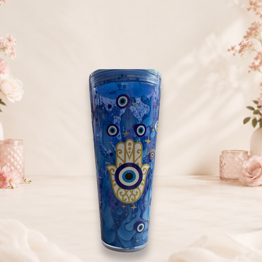 Evil Eye Lava Drip Tumbler